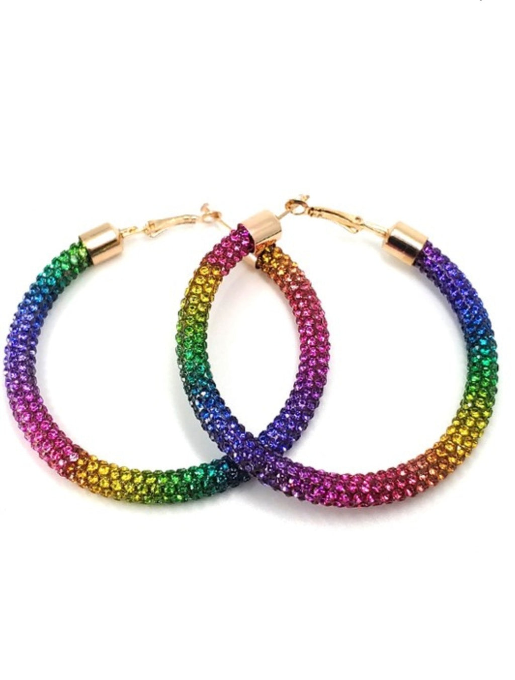 Gorgeous Beaded Hoops